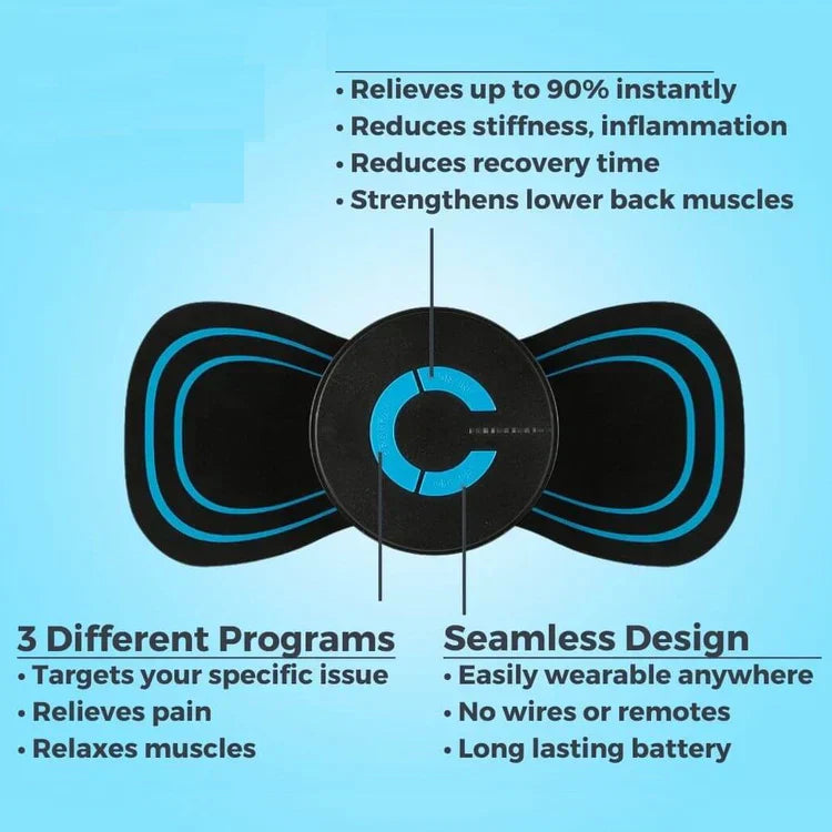 EMS Neuro Corrective Therapy Device | Electrical Pulse Stimulation | 5 Electrode Pads | Remote & USB Rechargeable
