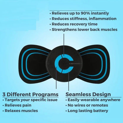 EMS Neuro Corrective Therapy Device | Electrical Pulse Stimulation | 5 Electrode Pads | Remote & USB Rechargeable