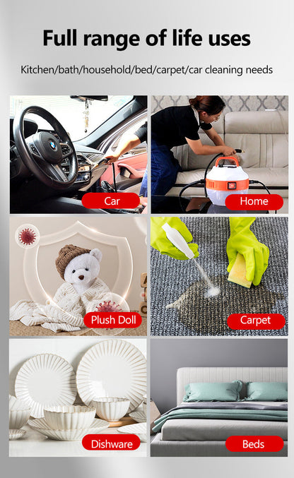 High-Pressure Steam Cleaner | 2800W | Chemical-Free | For Kitchen, Car & Bathroom | Orange & White