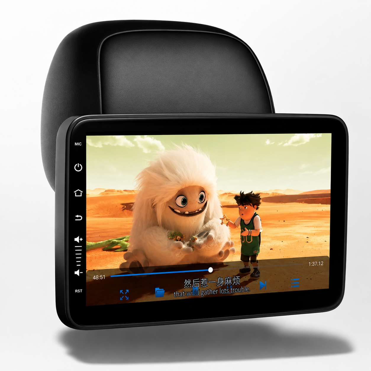 Car Headrest Screen | Bluetooth HD Display | Rear Seat Entertainment System