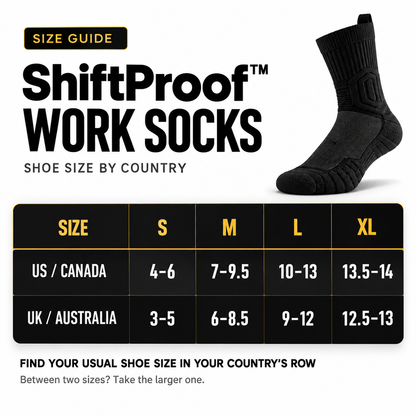 Herena ShiftProof™ Cushioned Work Socks for Long Shifts & Hard Floors