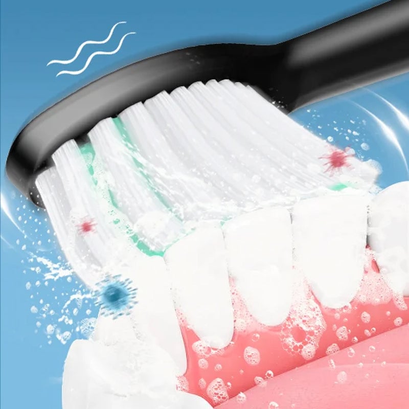 Sonic Electric Toothbrush | 4 Brush Heads & Storage Box | Rechargeable Adult Design