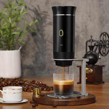 Portable Espresso Coffee Machine | Car & Home | 8g Adapter | Stainless Steel | 4 Colours
