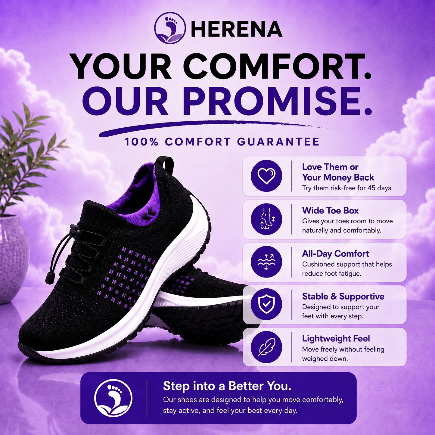 Herena NeuroStep™ Comfort Shoes For Morton’s Neuroma Relief