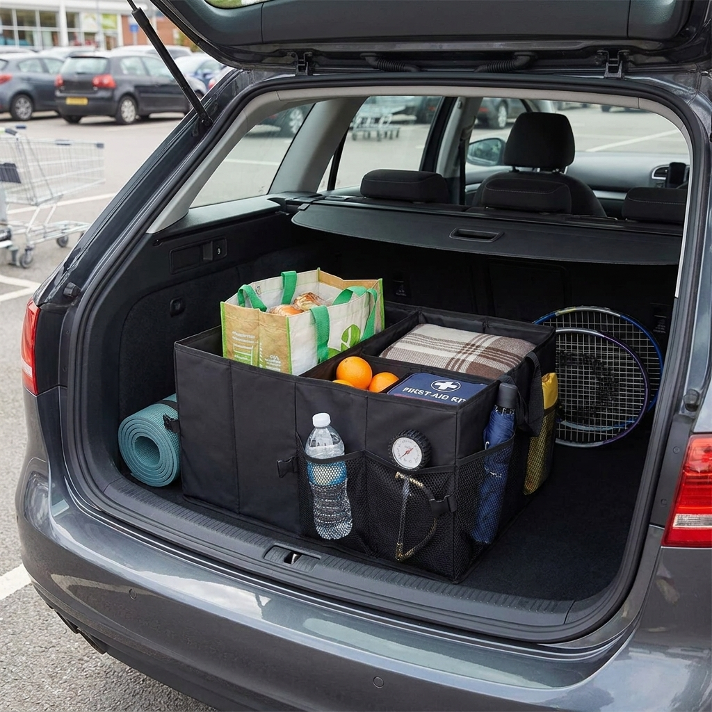 56L Collapsible Car Boot Organiser