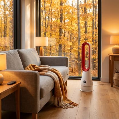 Bladeless 2-in-1 Space Heater Fan