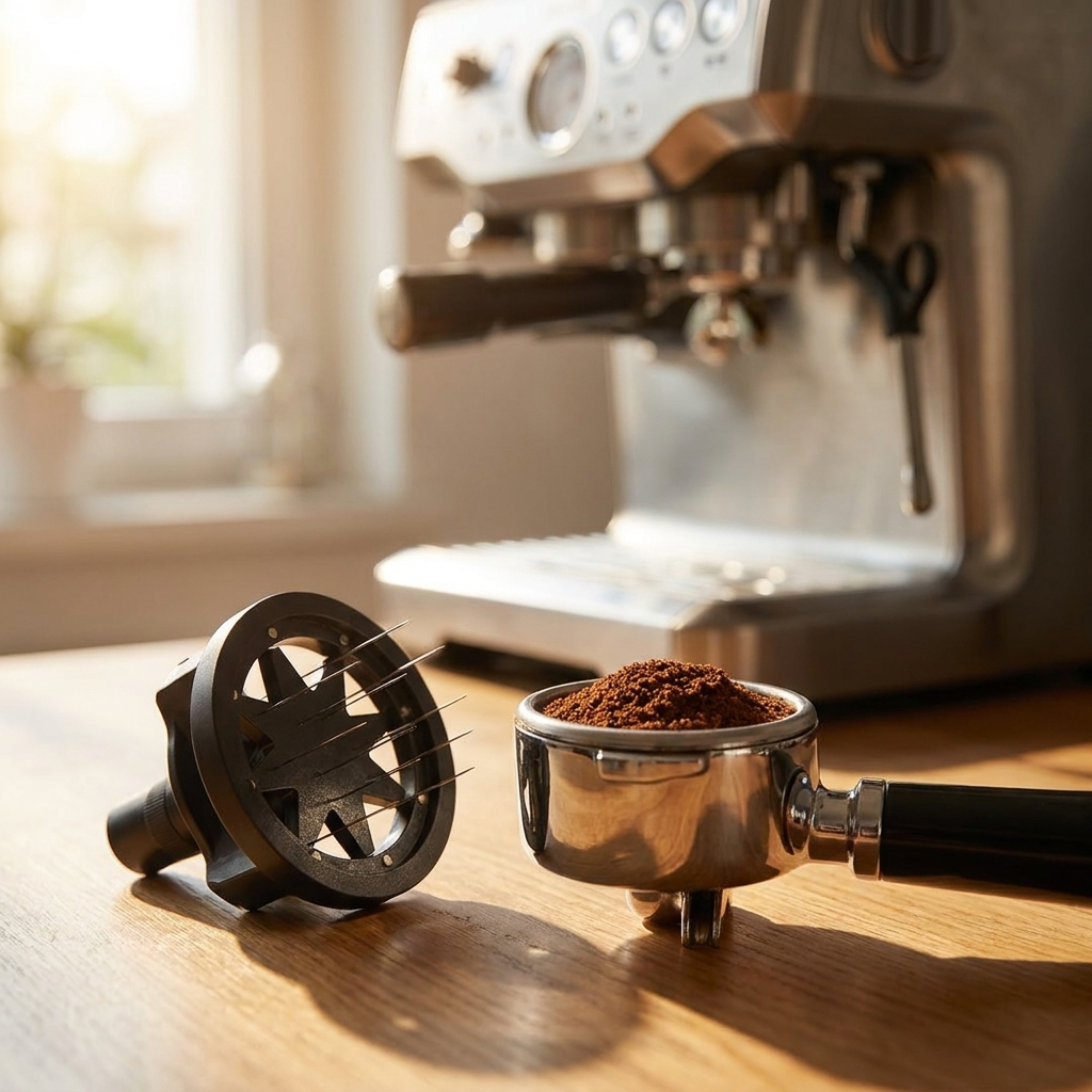 WDT Espresso Stirrer | Stainless Steel SUS304 | 0.25mm Needles | 51mm, 53mm & 58mm Dosing Ring