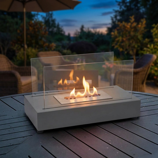 Tabletop Fire Pit with S'mores Maker Kit | Portable Mini Fireplace | Indoor & Outdoor