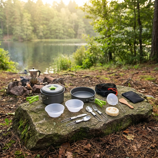 1.8L Camping Cook Set | Aluminium Alloy | Non-Stick | 3 Colours
