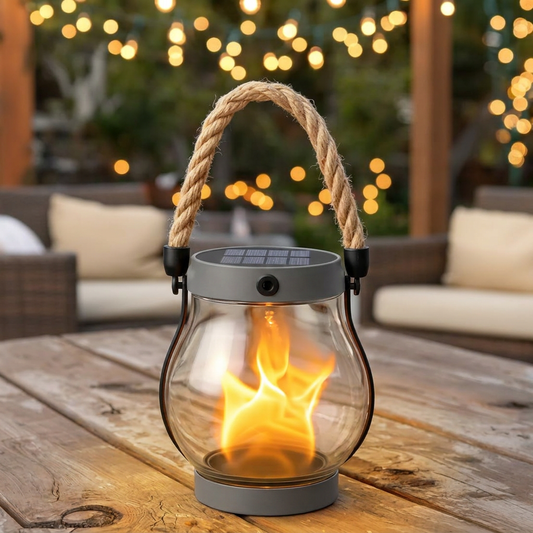 USB Rope Lantern | Auto Light-Sensing On/Off | Type-C Rechargeable | Garden & Camping