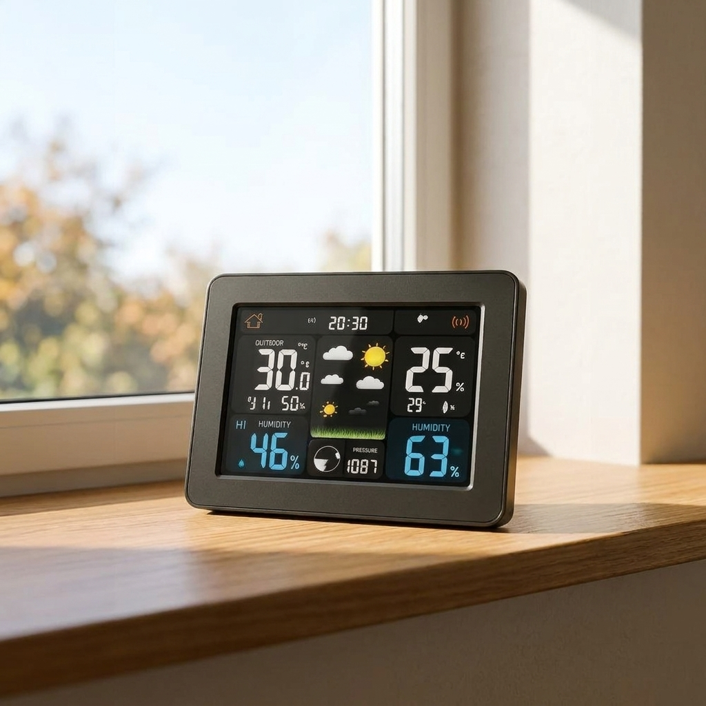 Wireless Weather Station | Indoor & Outdoor Sensor | Temperature & Humidity