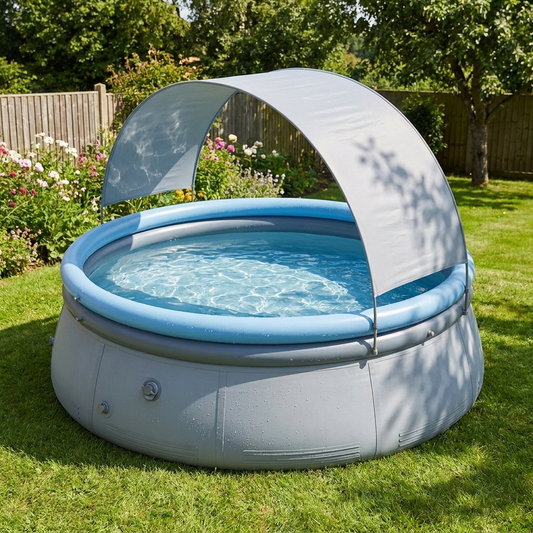 Inflatable Swimming Pool | 300cm Length | Outdoor Garden | Includes Repair Kit