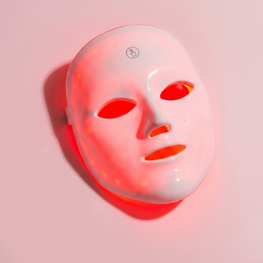 Red Light Therapy Face Mask | 7 LED | Blue & Red Light | Wired | At-Home