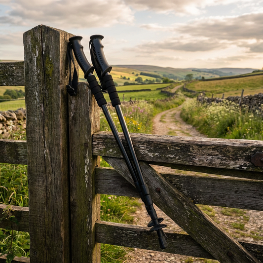 Trekking Poles | Ultralight Foldable Design | Shock Absorption Hiking Aid