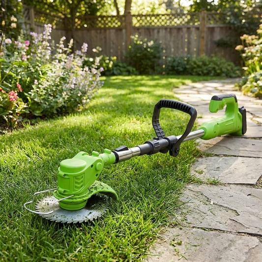 Cordless Grass Trimmer | 24V Motor | 6-Inch Blade | Telescopic Shaft