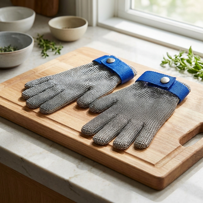 Stainless Steel Safety Gloves | Cut Resistant | Protective Kitchen & Work Wear