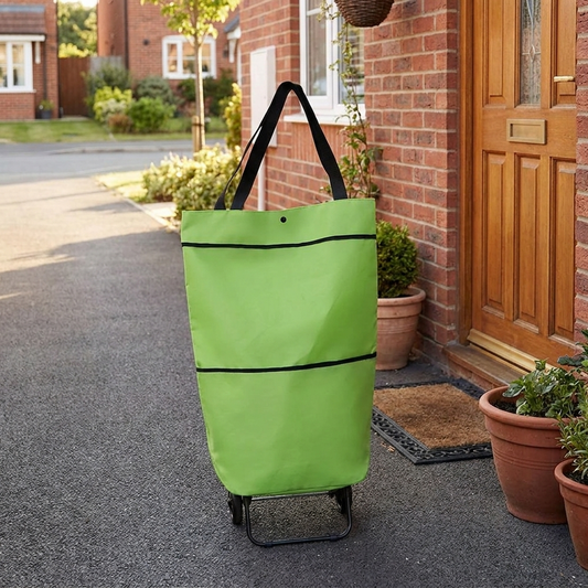 Foldable Shopping Trolley Bag | Wheeled Design | Eco-Friendly Compact Storage
