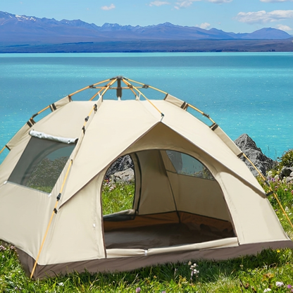 4-Person Pop-Up Tent | UV Protection | Instant Setup Camping Tent