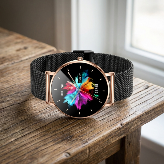 Full-Touchscreen Smartwatch | Mineral Glass Display | Bluetooth Connectivity