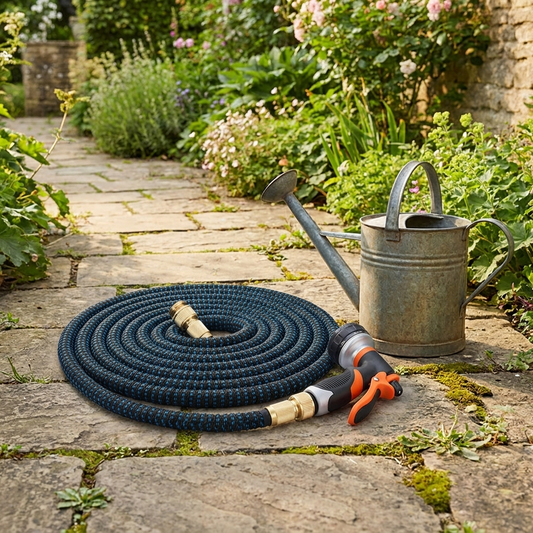 Garden Hose | Non-Expanding Kink-Resistant Design | Flat Coil Storage
