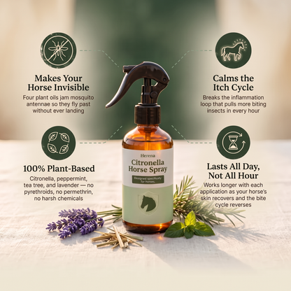 Herena™ Equine Shield - Plant-Based Horse & Pony Bug Repellent