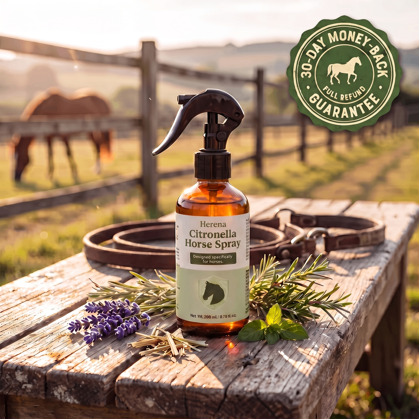 Herena™ Equine Shield - Plant-Based Horse & Pony Bug Repellent