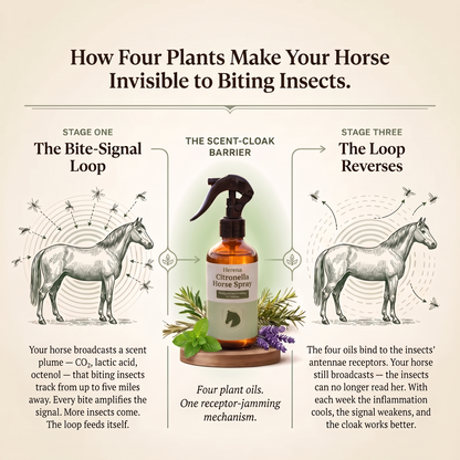 Herena™ Equine Shield - Plant-Based Horse & Pony Bug Repellent