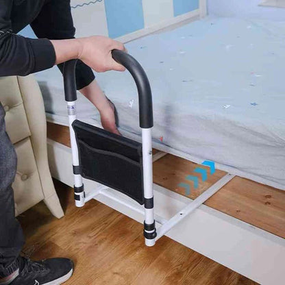 Bed Rail for Elderly | Reinforced Steel | Padded Grip | Tool-Free | Regular, Side & Adjustable