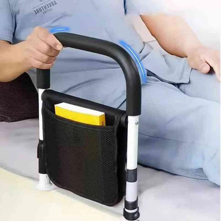 Bed Rail for Elderly | Reinforced Steel | Padded Grip | Tool-Free | Regular, Side & Adjustable