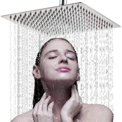 Ceiling Rainfall Shower Head | 16-Inch Filtered | Ultra Thin Design