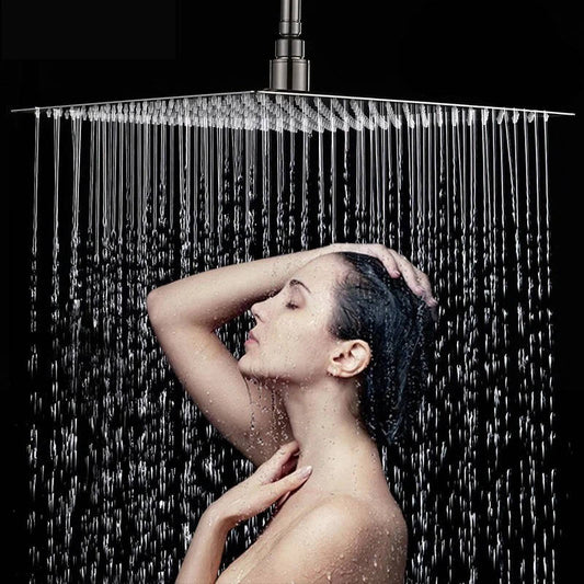 Ceiling Rainfall Shower Head | 16-Inch Filtered | Ultra Thin Design