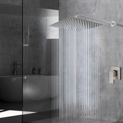 Ceiling Rainfall Shower Head | 16-Inch Filtered | Ultra Thin Design