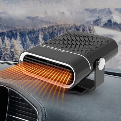 Car Fan | 4-in-1 Heating & Cooling | 12V/24V | 360 Degree Rotation | White & Black