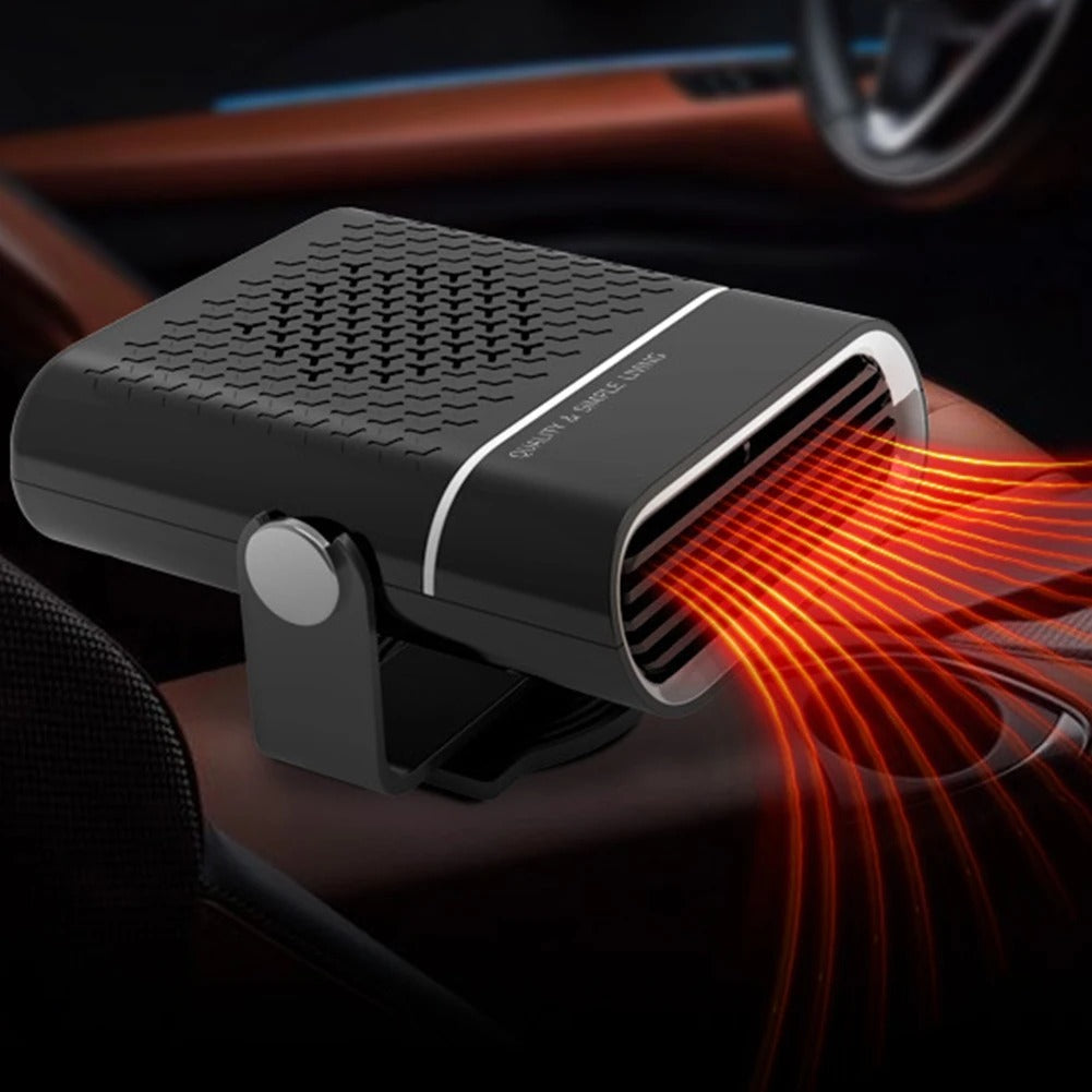 Car Fan | 4-in-1 Heating & Cooling | 12V/24V | 360 Degree Rotation | White & Black
