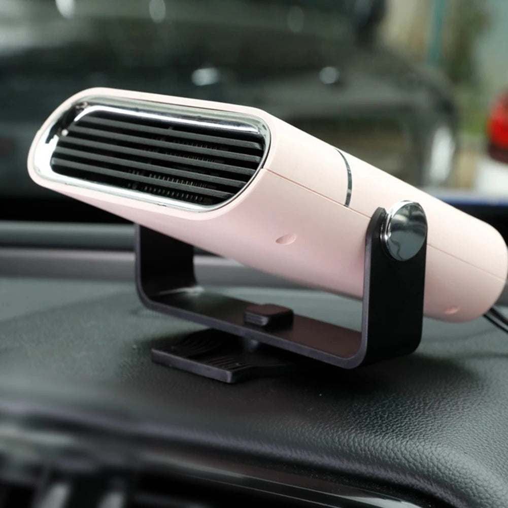 Car Fan | 4-in-1 Heating & Cooling | 12V/24V | 360 Degree Rotation | White & Black