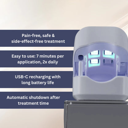 UV Light Nail Care Device | Rechargeable Battery | Portable | 4-Hour Runtime | 300g | Home Use