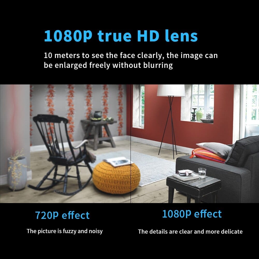 Wireless Night Vision Camera | Home Security | Compact Indoor Design