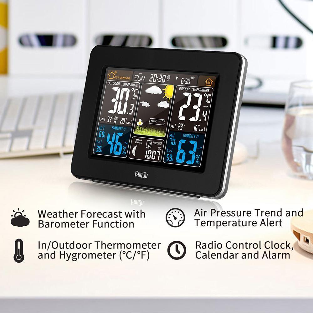 Wireless Weather Station | Indoor & Outdoor Sensor | Temperature & Humidity