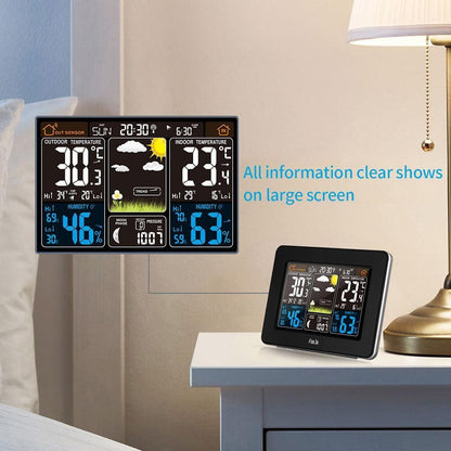 Wireless Weather Station | Indoor & Outdoor Sensor | Temperature & Humidity