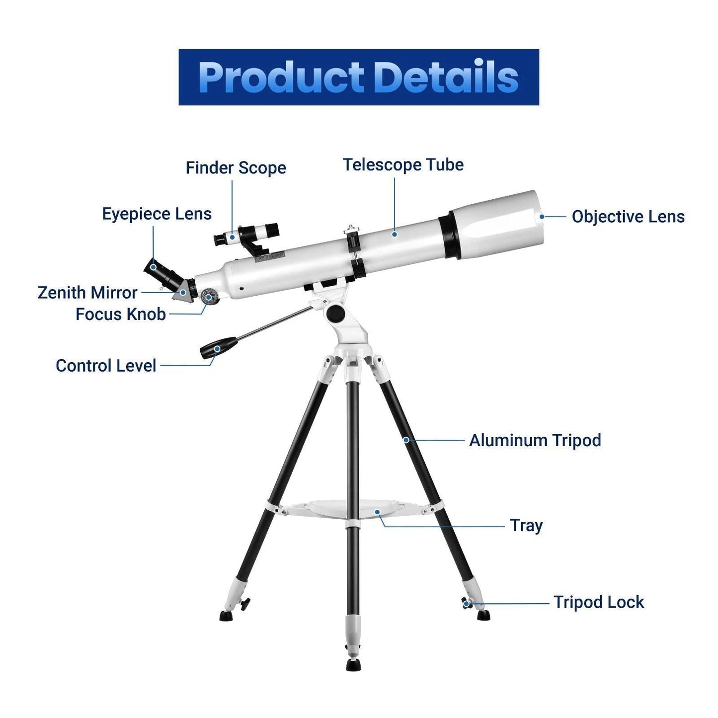 210x Telescope | Star Tracking App Compatible | Beginner-Friendly Design