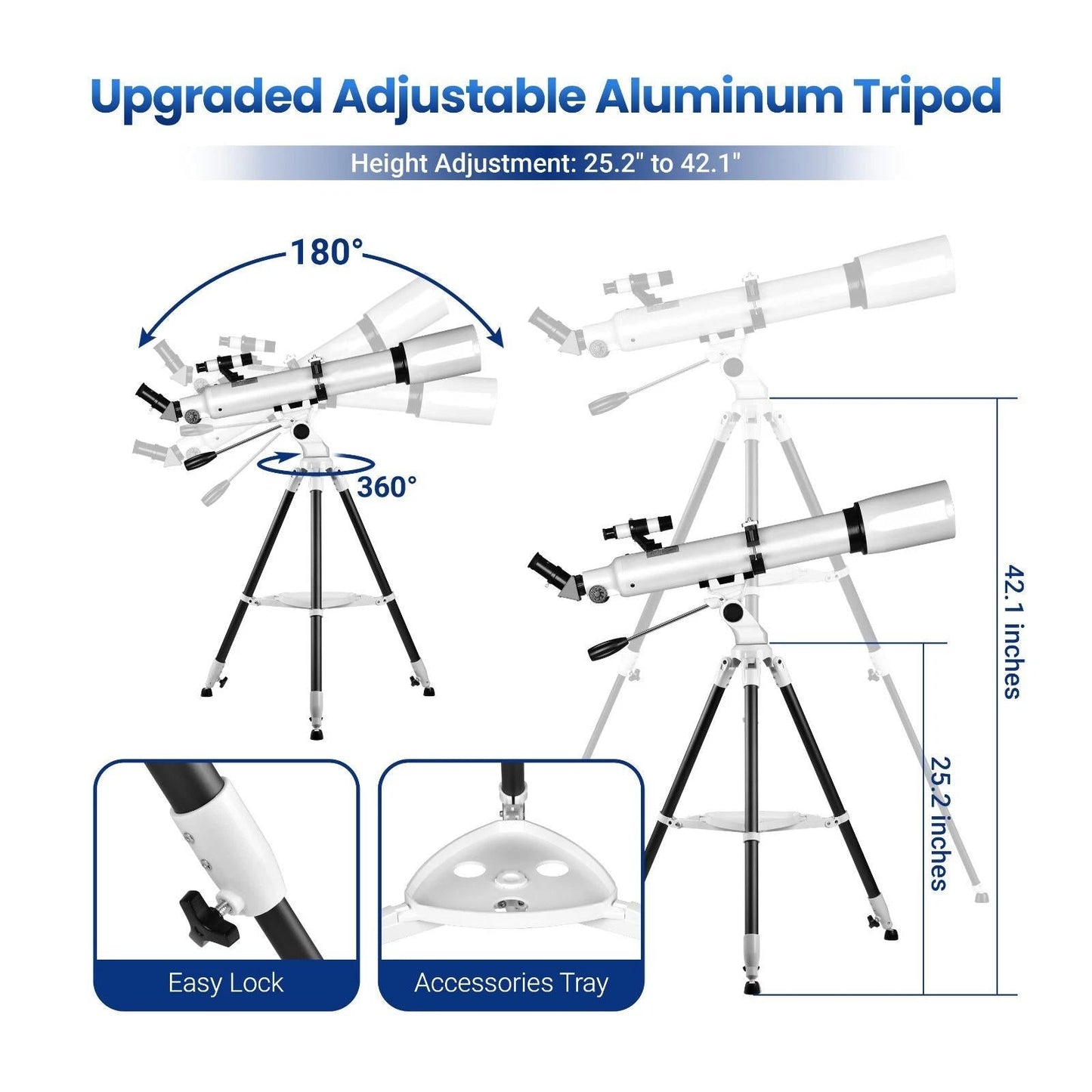 210x Telescope | Star Tracking App Compatible | Beginner-Friendly Design