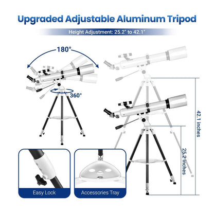 210x Telescope | Star Tracking App Compatible | Beginner-Friendly Design