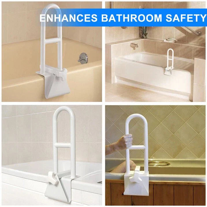 Bathtub Grab Bar | Non-Slip Ergonomic Handle | Tool-Free Installation | 2 Sizes