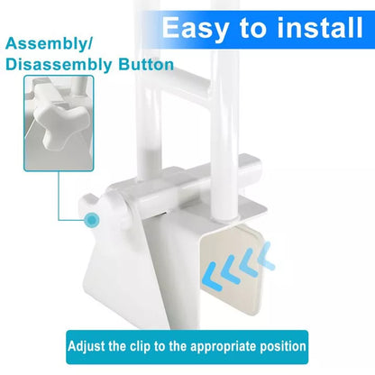 Bathtub Grab Bar | Non-Slip Ergonomic Handle | Tool-Free Installation | 2 Sizes