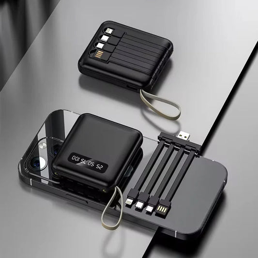 4-in-1 Power Bank | USB-C Fast Charging | 10000 & 20000mAh | Black, White & Purple