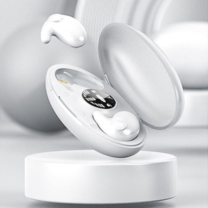 Sleep Earbuds | Bluetooth 5.3 | 6-Hour Playback | Built-In Mic | USB Charging | Black & White