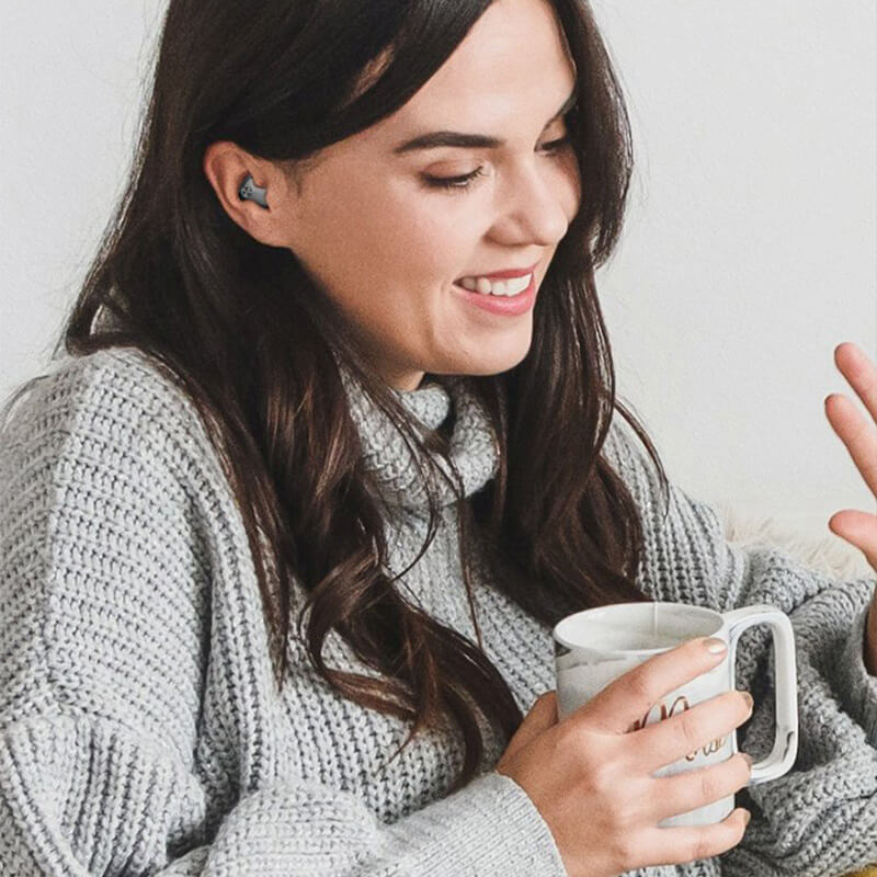 Sleep Earbuds | Bluetooth 5.3 | 6-Hour Playback | Built-In Mic | USB Charging | Black & White